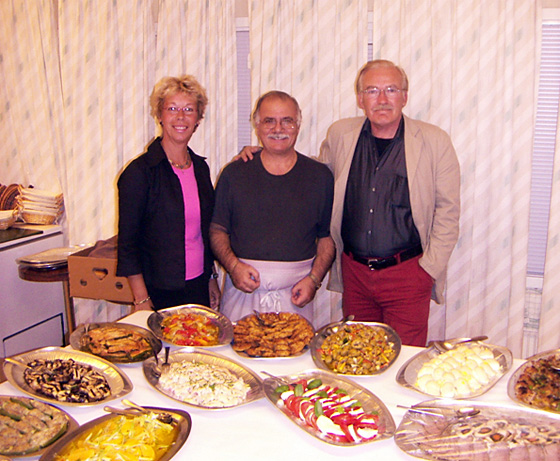 Marie-Louice, Vinizio och Bo med gemensamt intresse för det italienska köket!